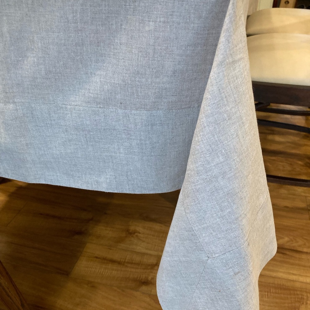 Linen tablecloth 64”x 128”